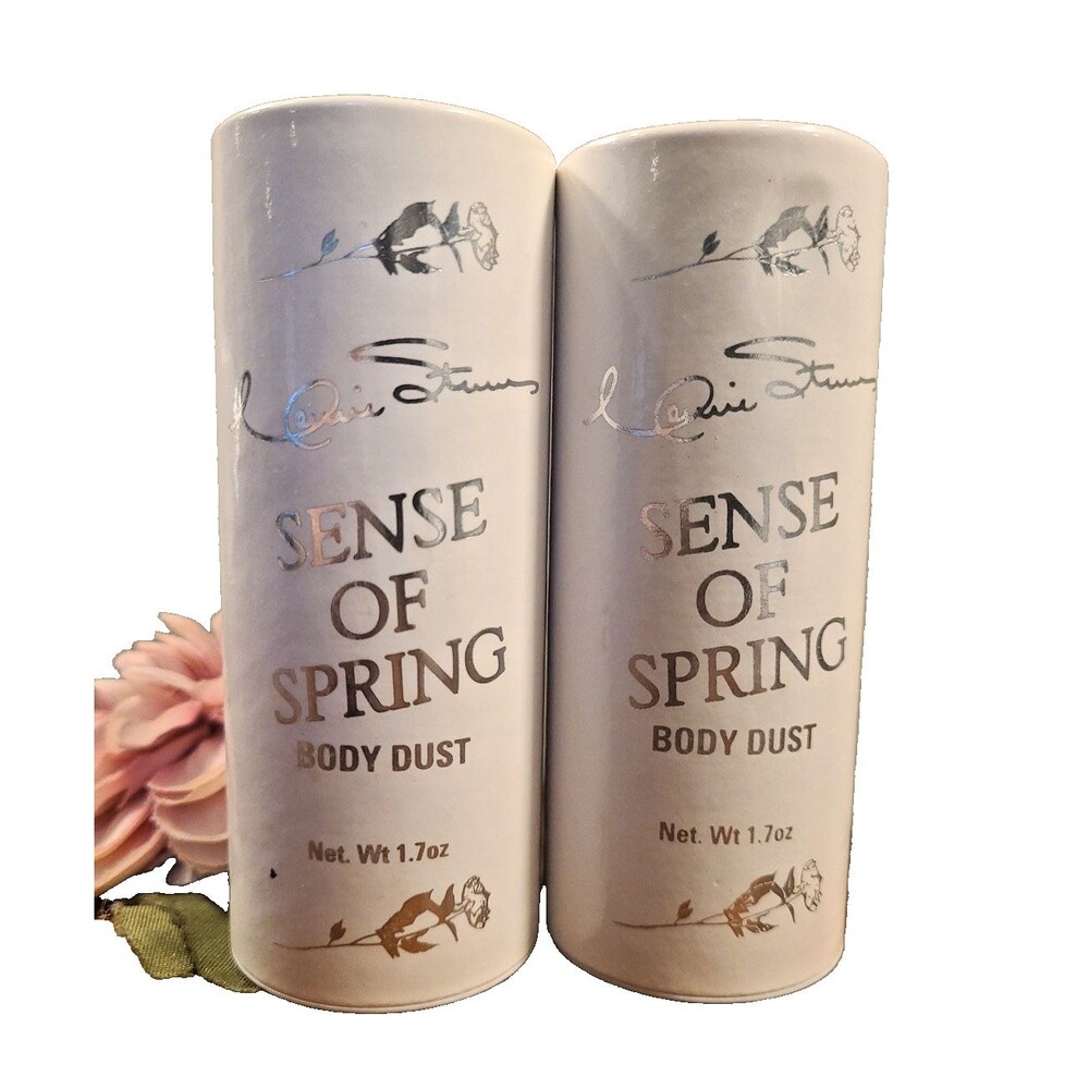 (2) Vintage Connie Stevens Sense Of Spring Body Dust Powder Talc 1.7 oz Travel